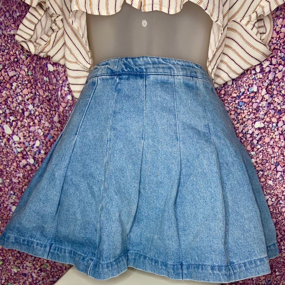 Forever21 Jean Skater Skirt!
